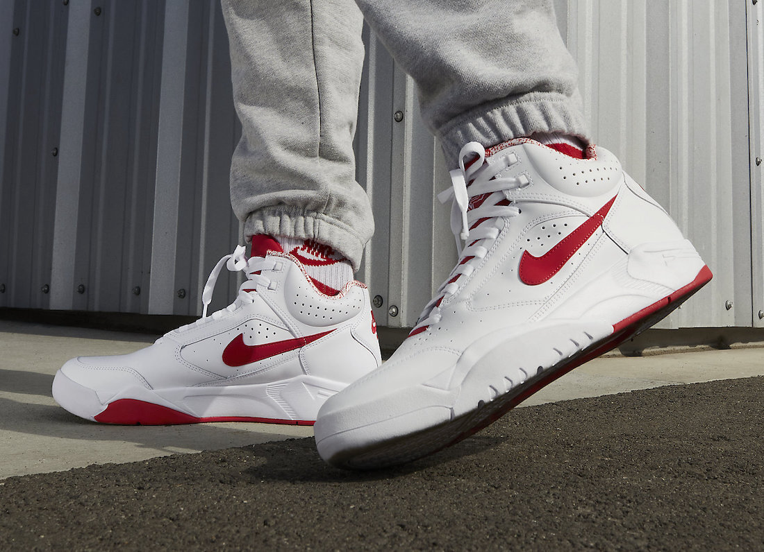 Nike Air Flight Lite Mid Scottie Pippen White University Red DJ2518-101 Men's