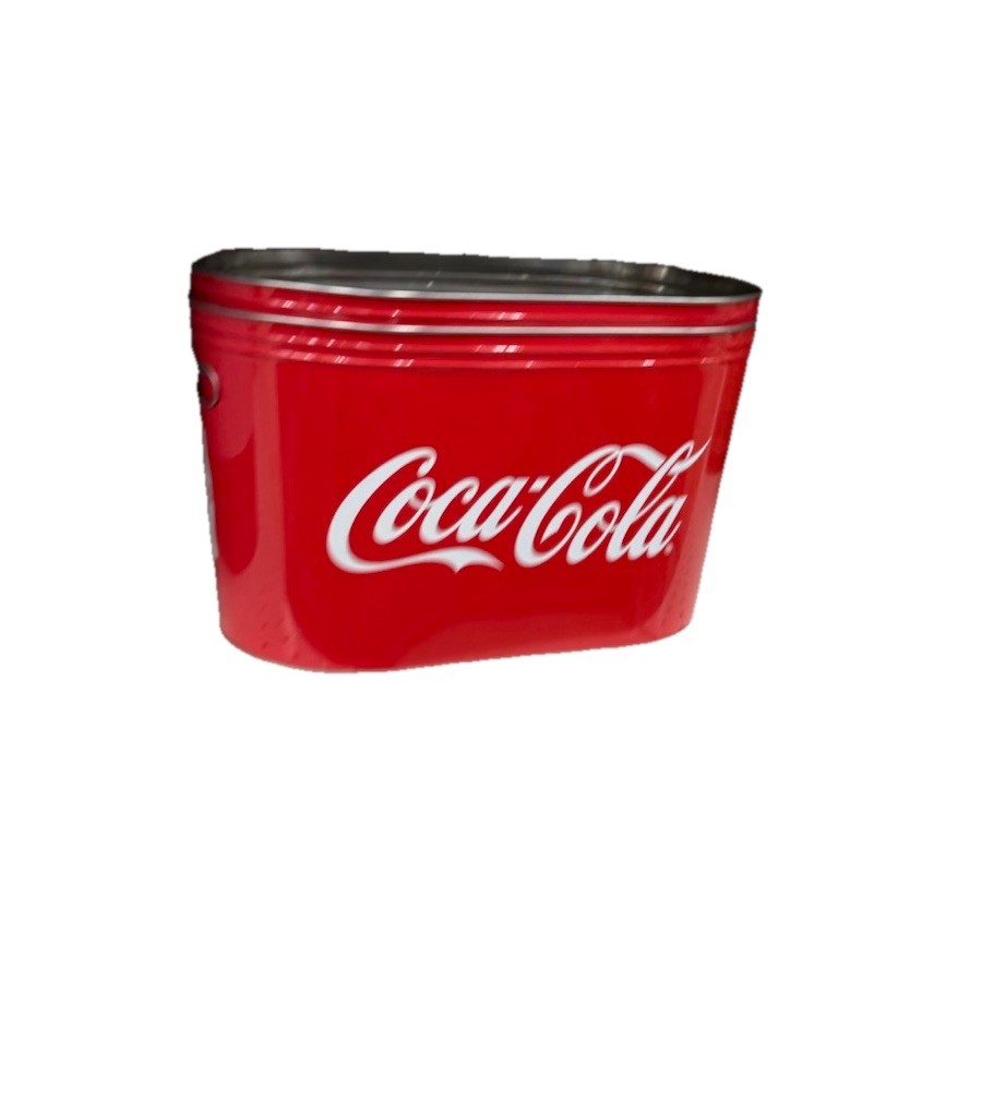 Coca-Cola Food Beer Soda Soft Drinks Party Bucket Container Large All Metal C...