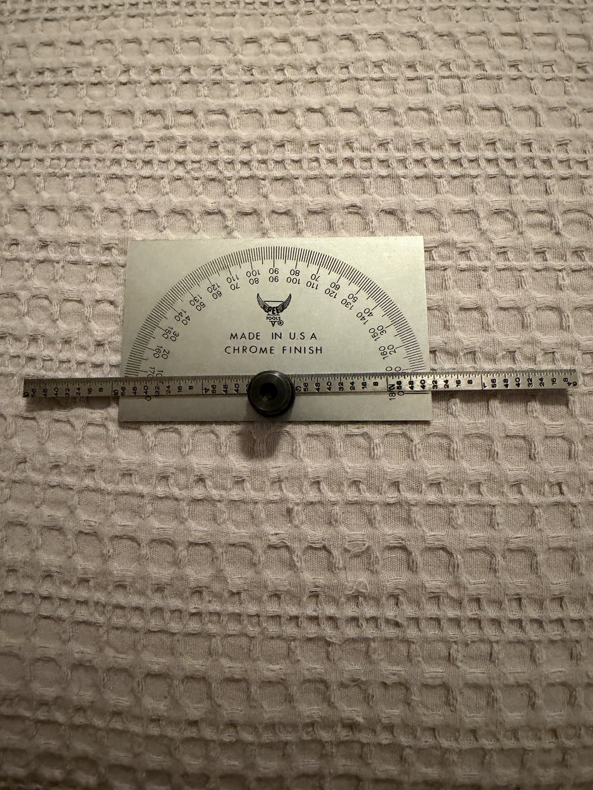 PEC Tools 6” Rectangular Head Protractor Model 5190 Made in the USA