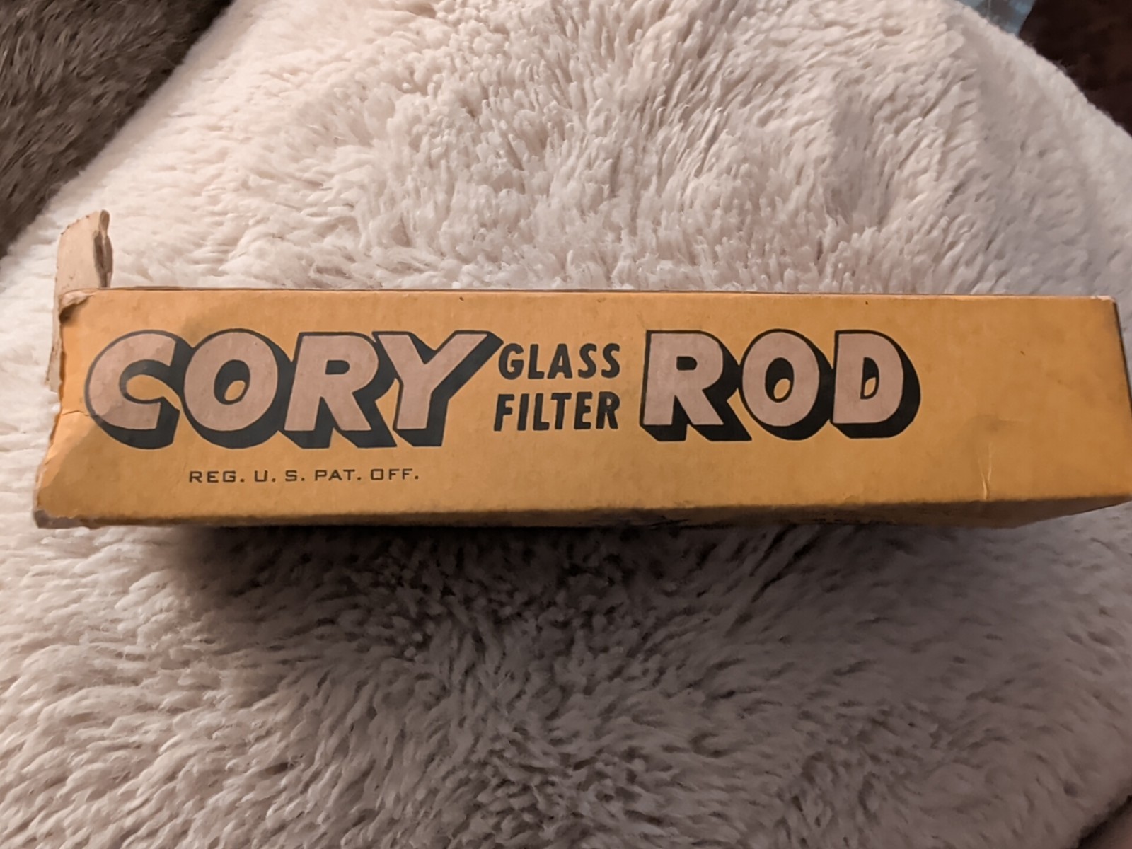 Vtg CORY Filter Rod Glass Vacuum Coffee Maker Part Replacement PAT DES.114097.