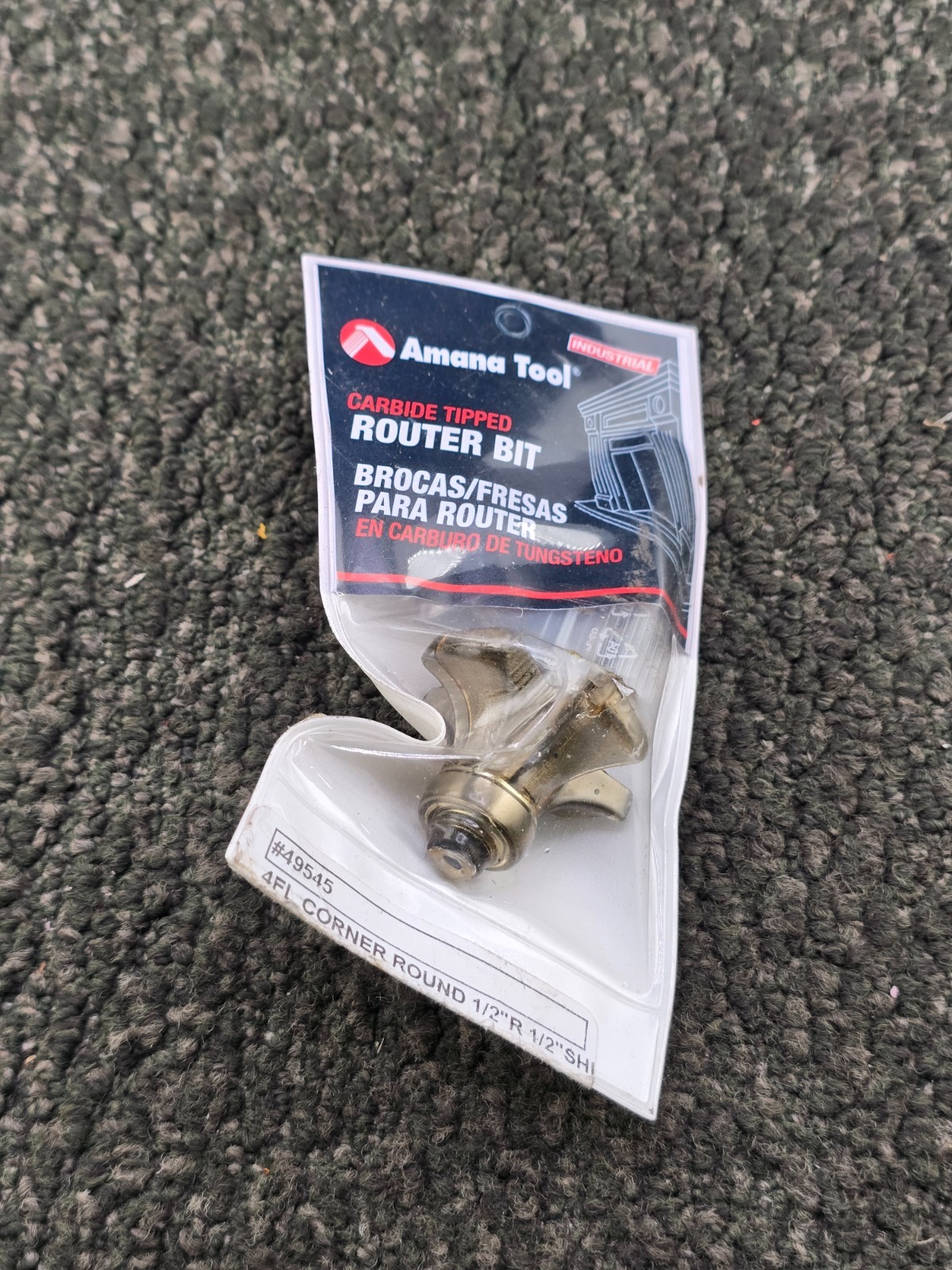 AMANA TOOL 49545: Carbide Tipped 4 Flute Corner Rounding 1/2x1-5/8x11/16x1/2