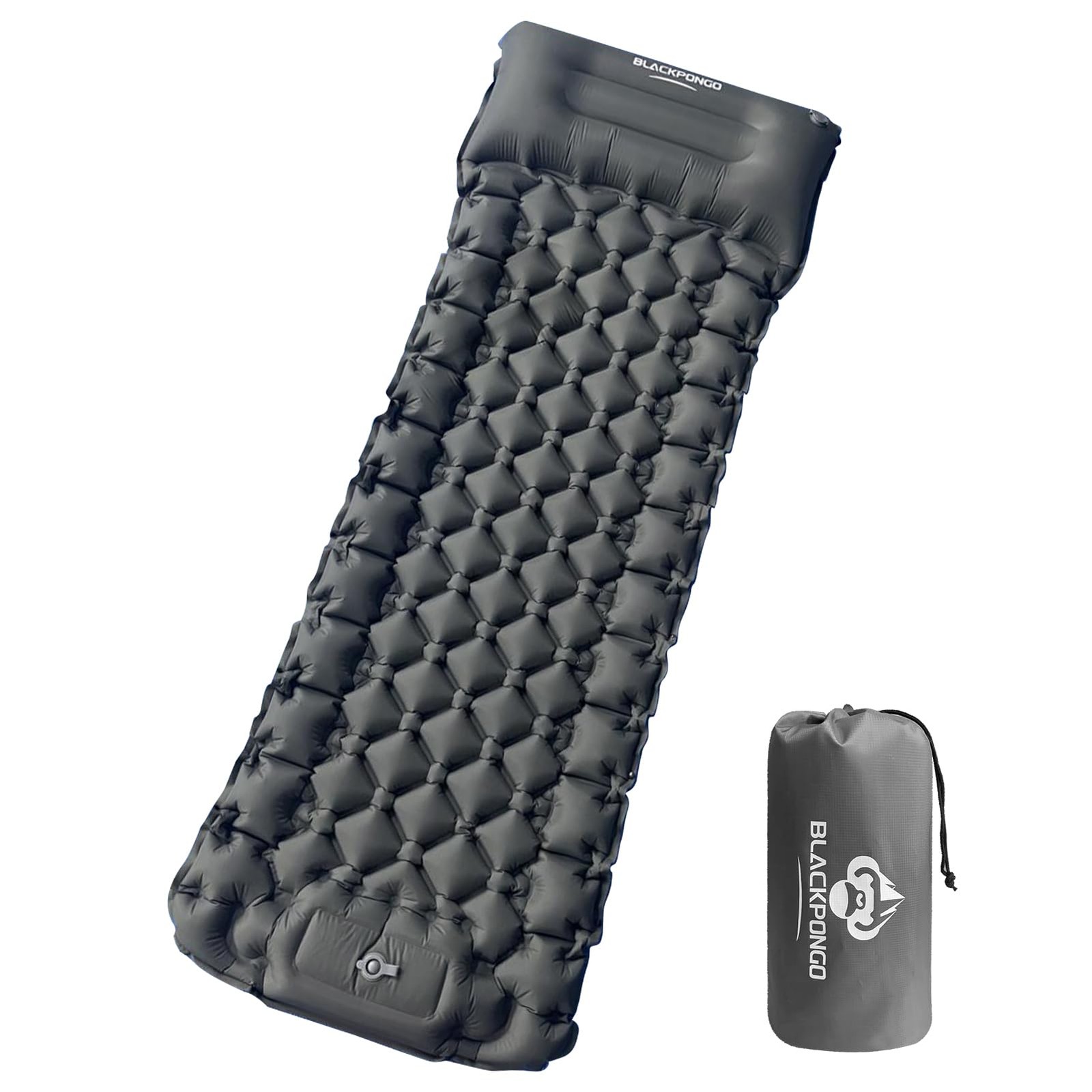 Camping Sleeping Pad, Ultralight Camping Mat with Pillow Built-in Foot Pump I...