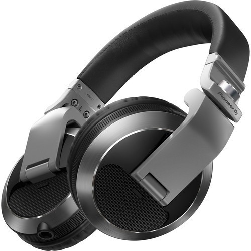 Pioneer DJ HDJ-X7-S Professional Over-Ear Durable DJ Headphones - Silver
