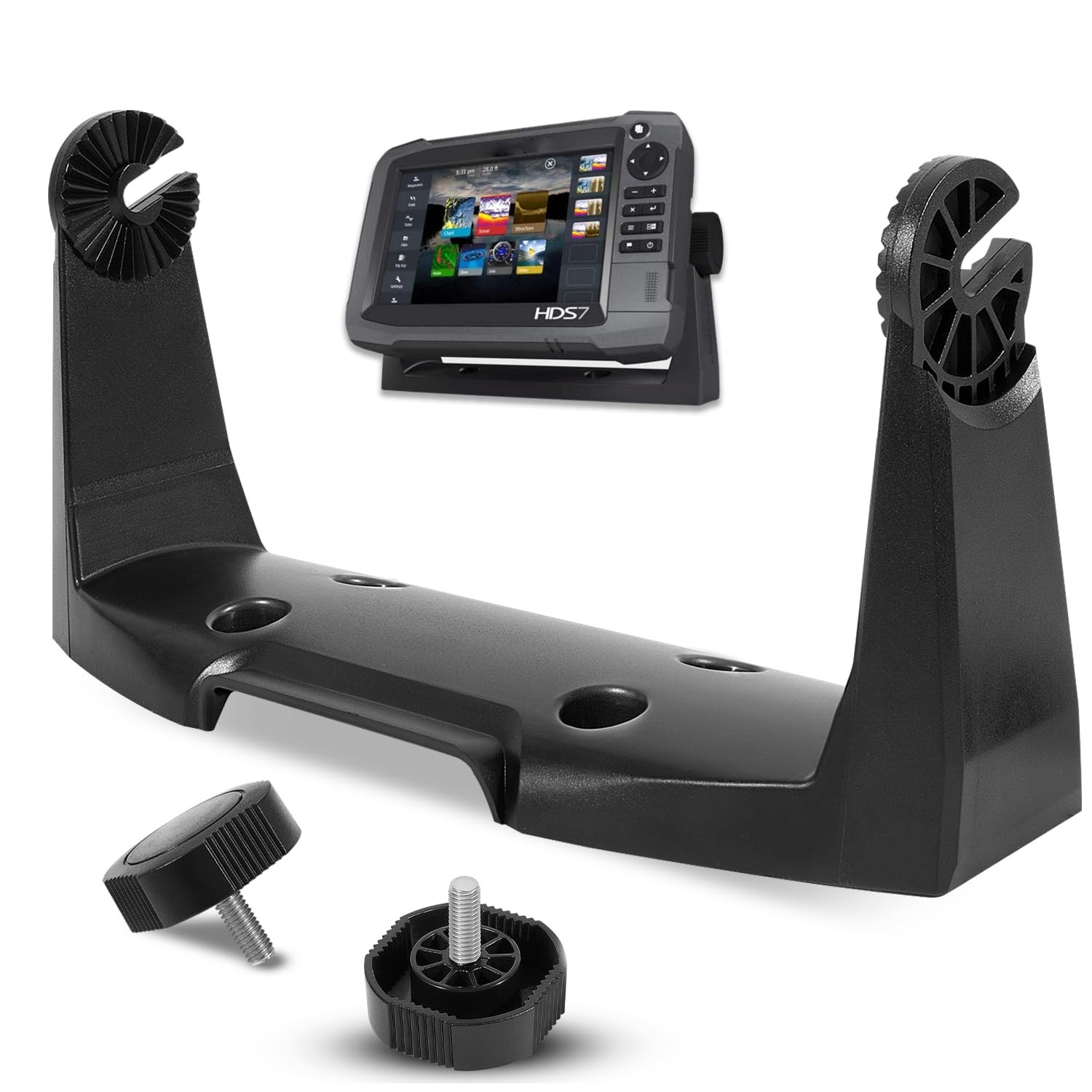 Upgrade Gimbal Mounting Bracket with Knobs for Lowrance HDS-7, Elite, Hook 7