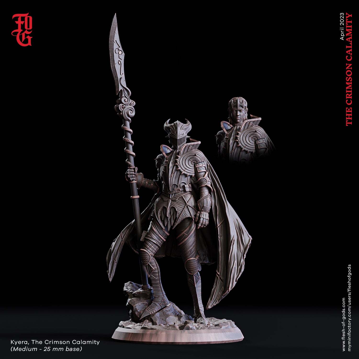 Kyera, The Crimson Calamity - The Crimson Calamity - Flesh of Gods - Wargaming D