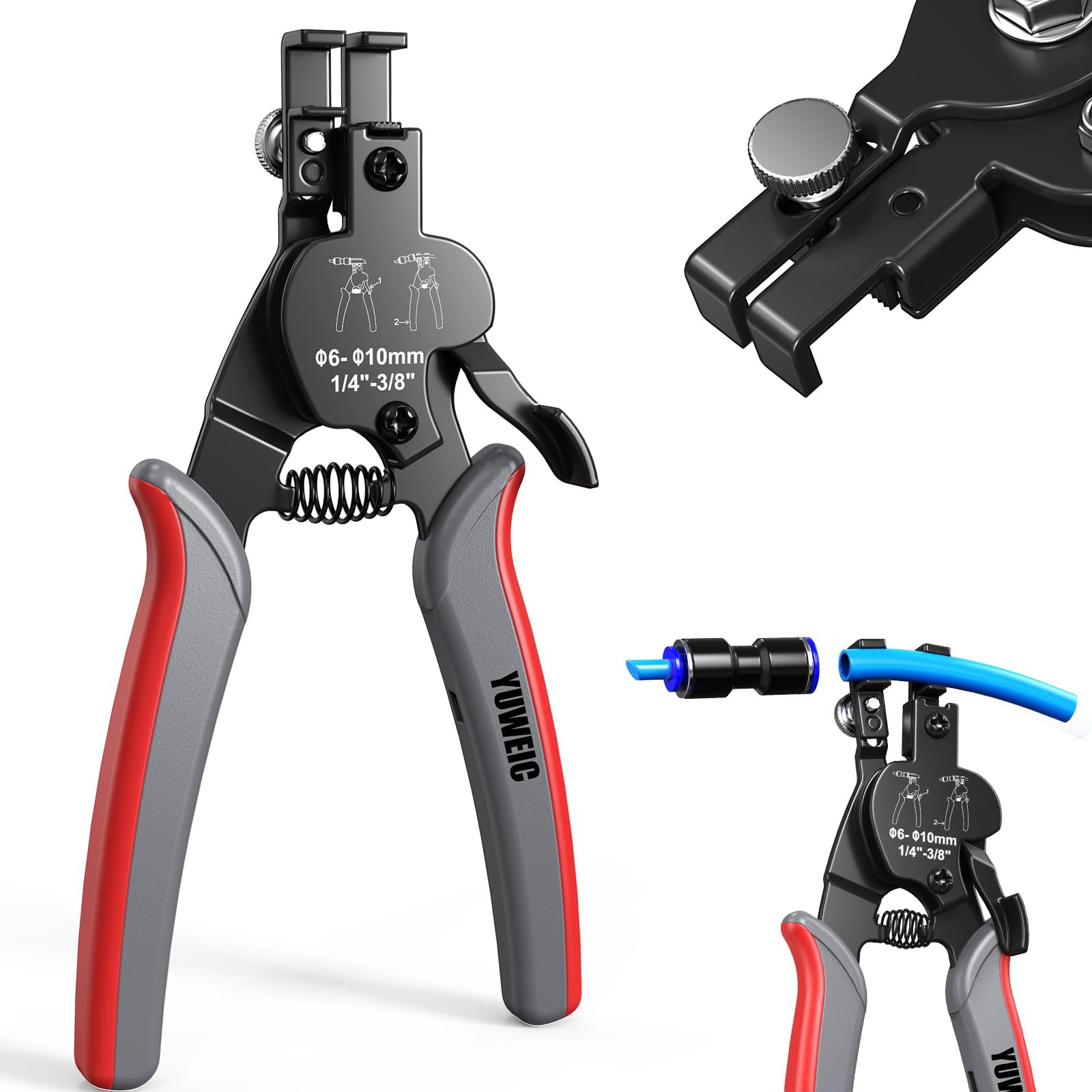 Air Line Disconnect Tool Push to Connect Fittings Pliers Quick Release Pneuma...