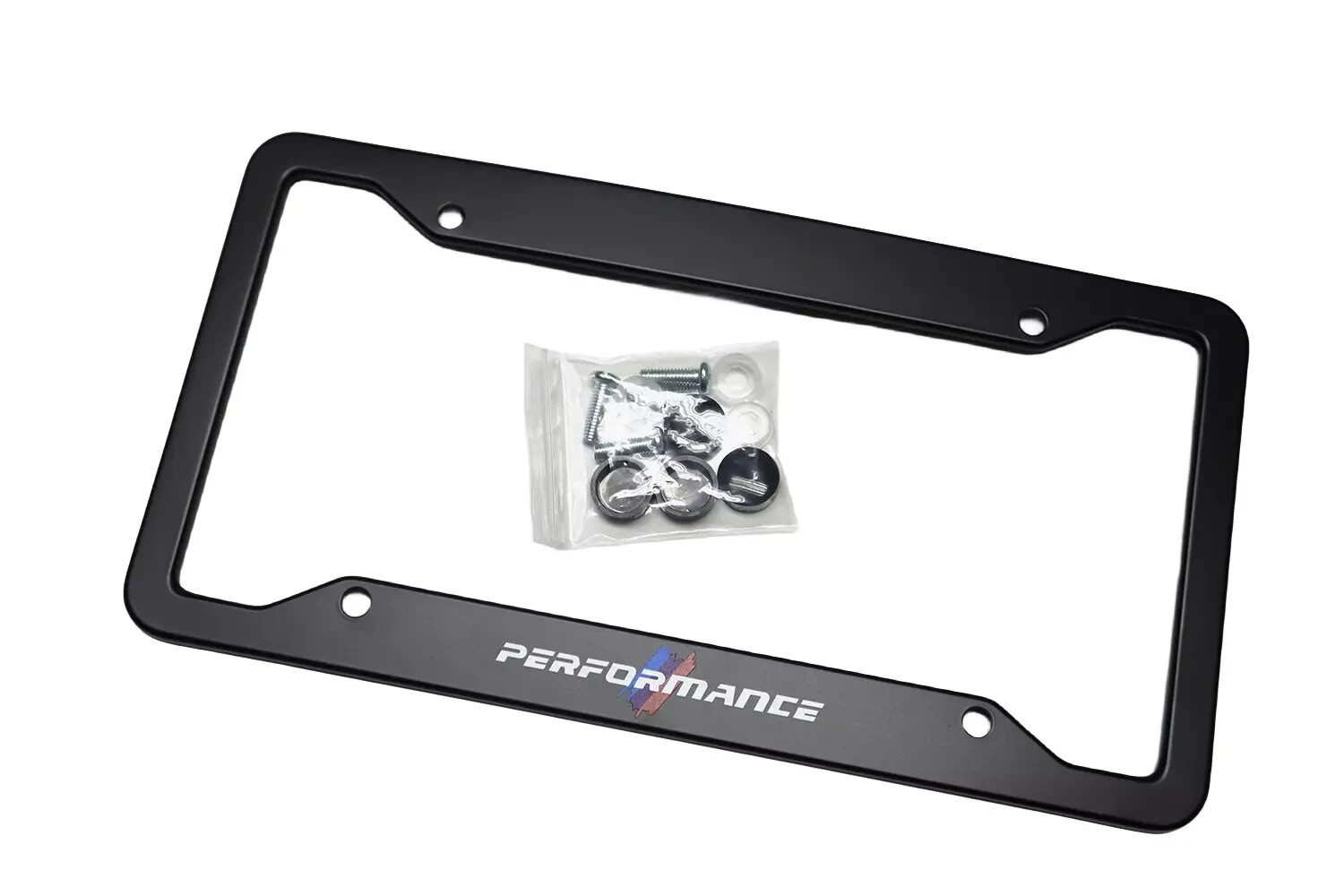 Car Black License Plate Frame for BMW M Performance Style