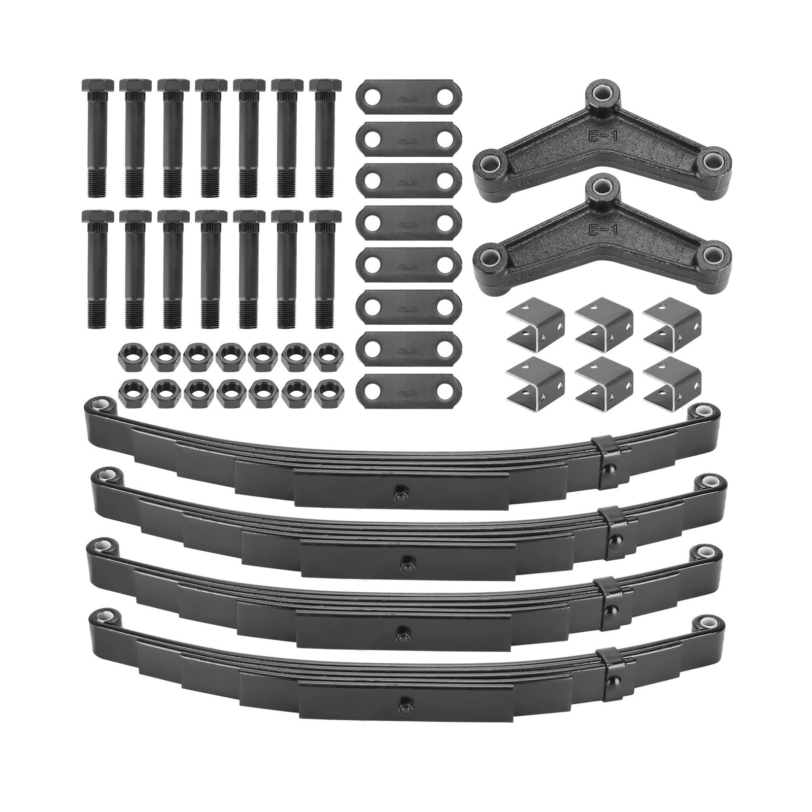 5 Leaf Trailer Leaf Springs, 3000lb Cap for 6000lb Axle, 25-1/4"L,1.75"W | Tr...