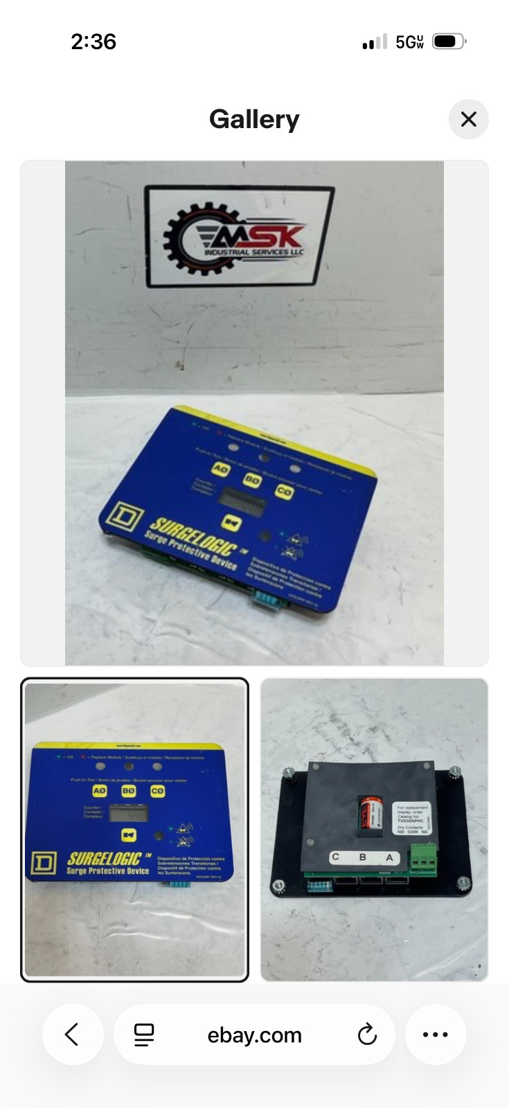 Square D MA4IMA16 Surge Protective Device and display kit