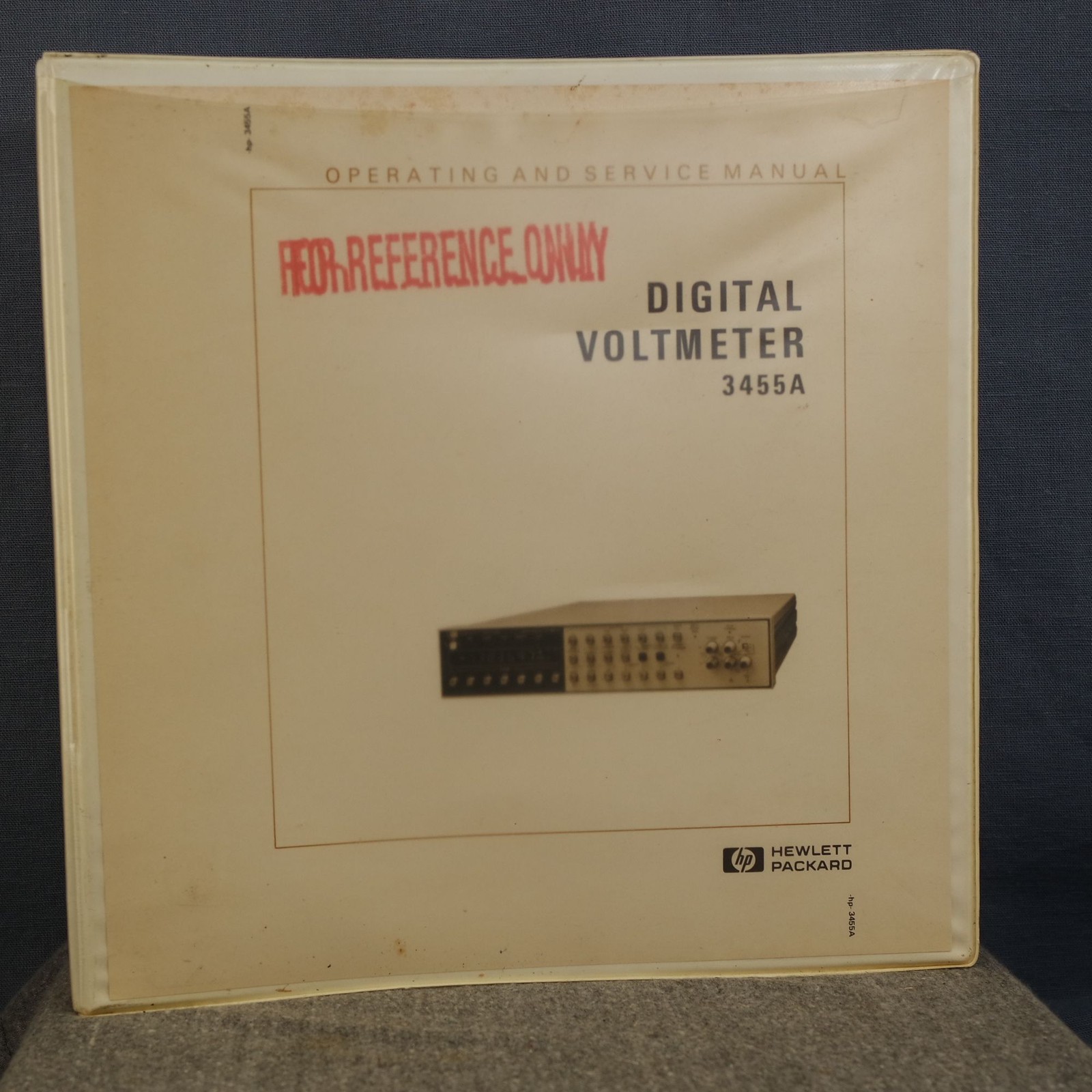 HP 3480C/D Digital Voltmeter Operating & Service Manual With Schematics