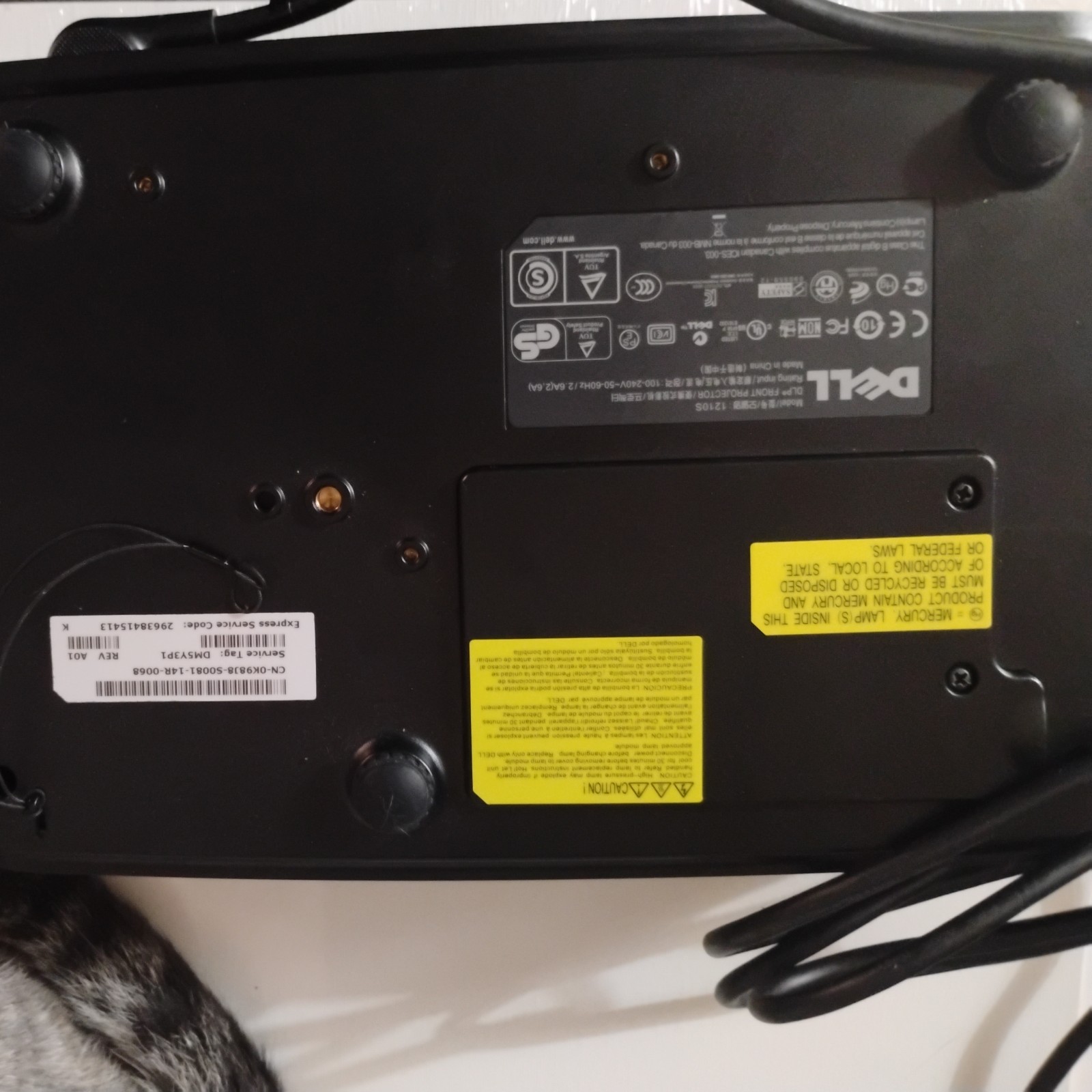Dell 1210S Projector Tested & Working 35Hours on Lamp