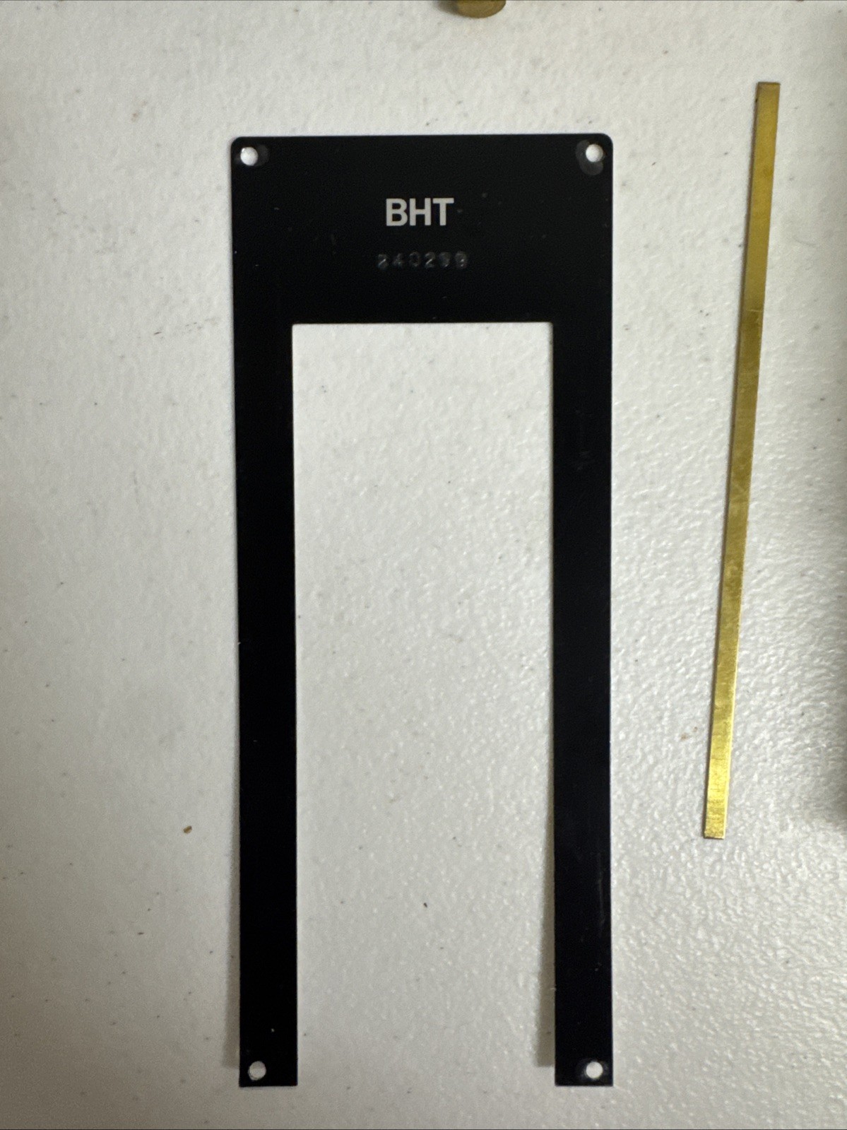 Olympus Microscope BH2 Sliding Focus Block Assembly & Name Plate