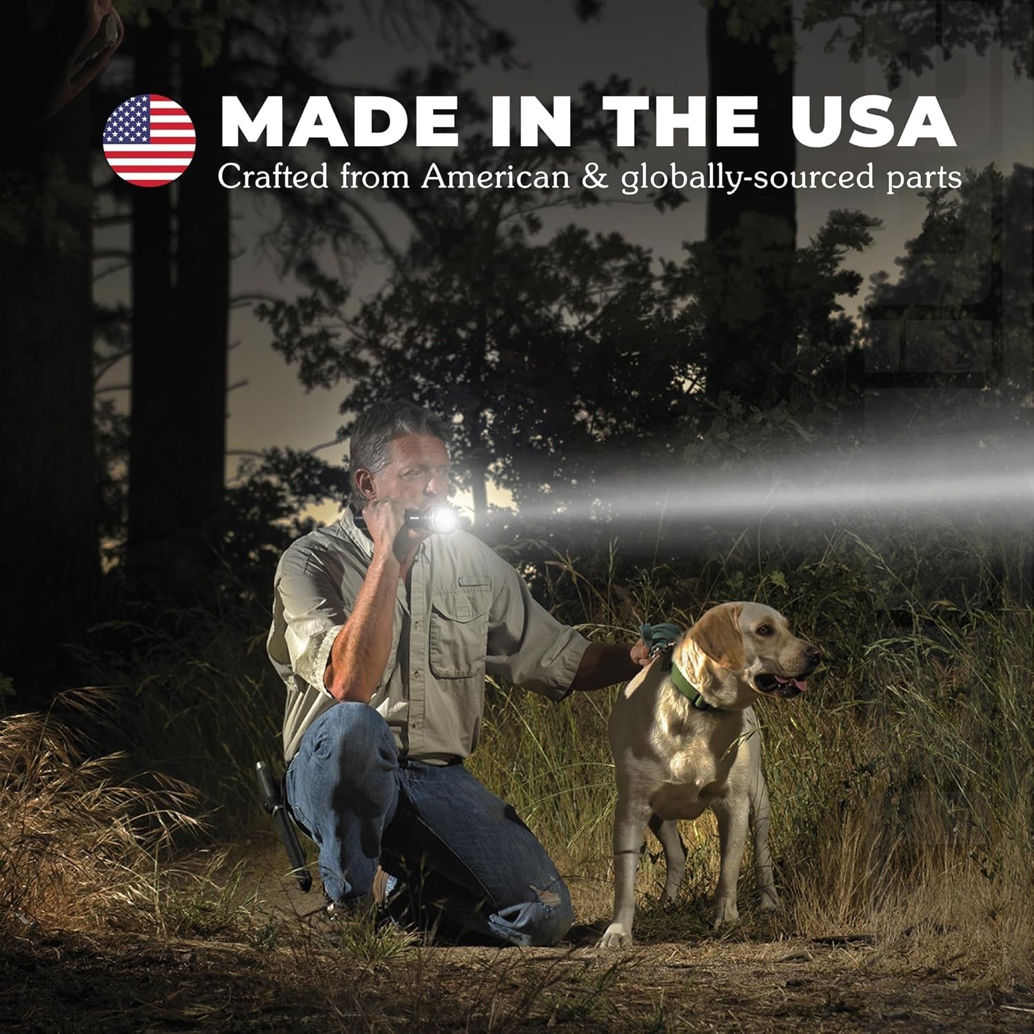 Compact Blue LED Flashlight with Holster - Durable & Multi-Mode for Emergencies