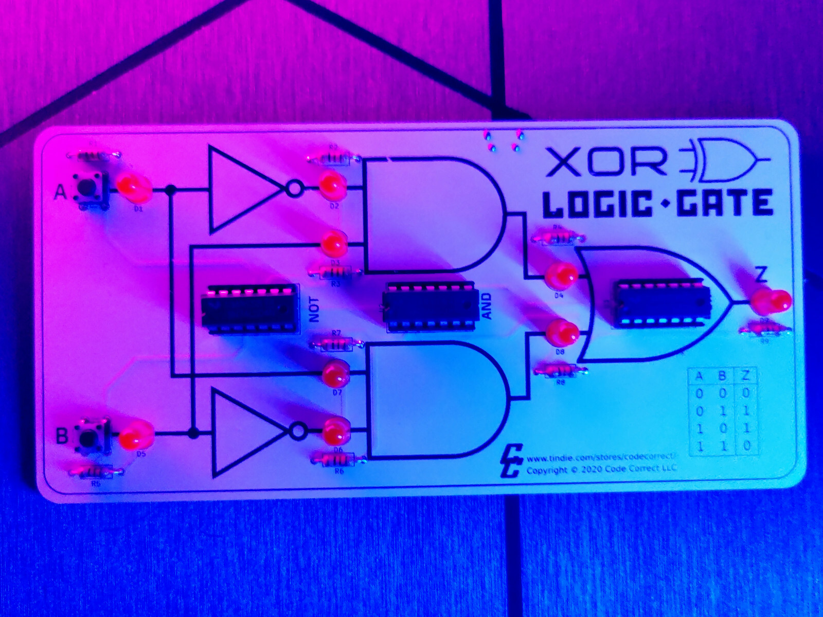 Logic Gates Learning Kit #3 - XOR (Assembly Required)
