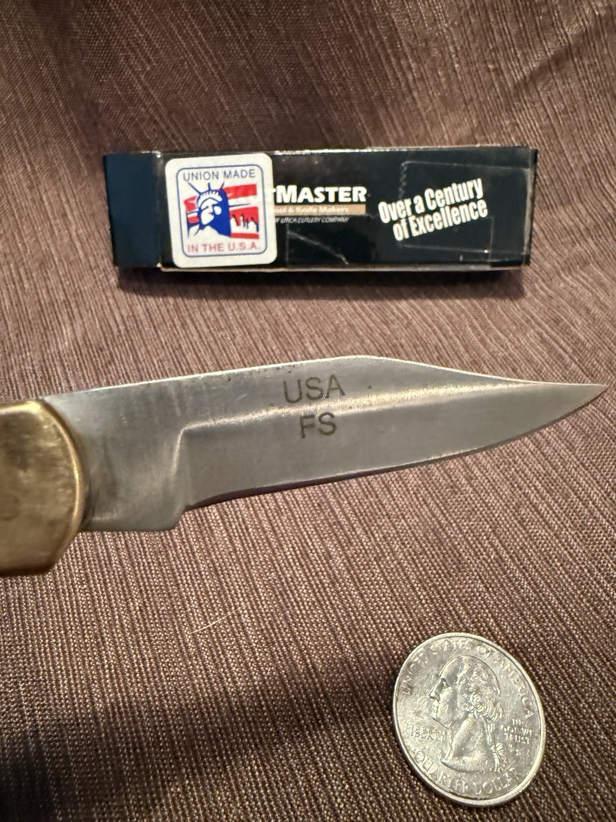 KutMaster 3" Lockback Sec UT169 Made in USA, NIB NOS