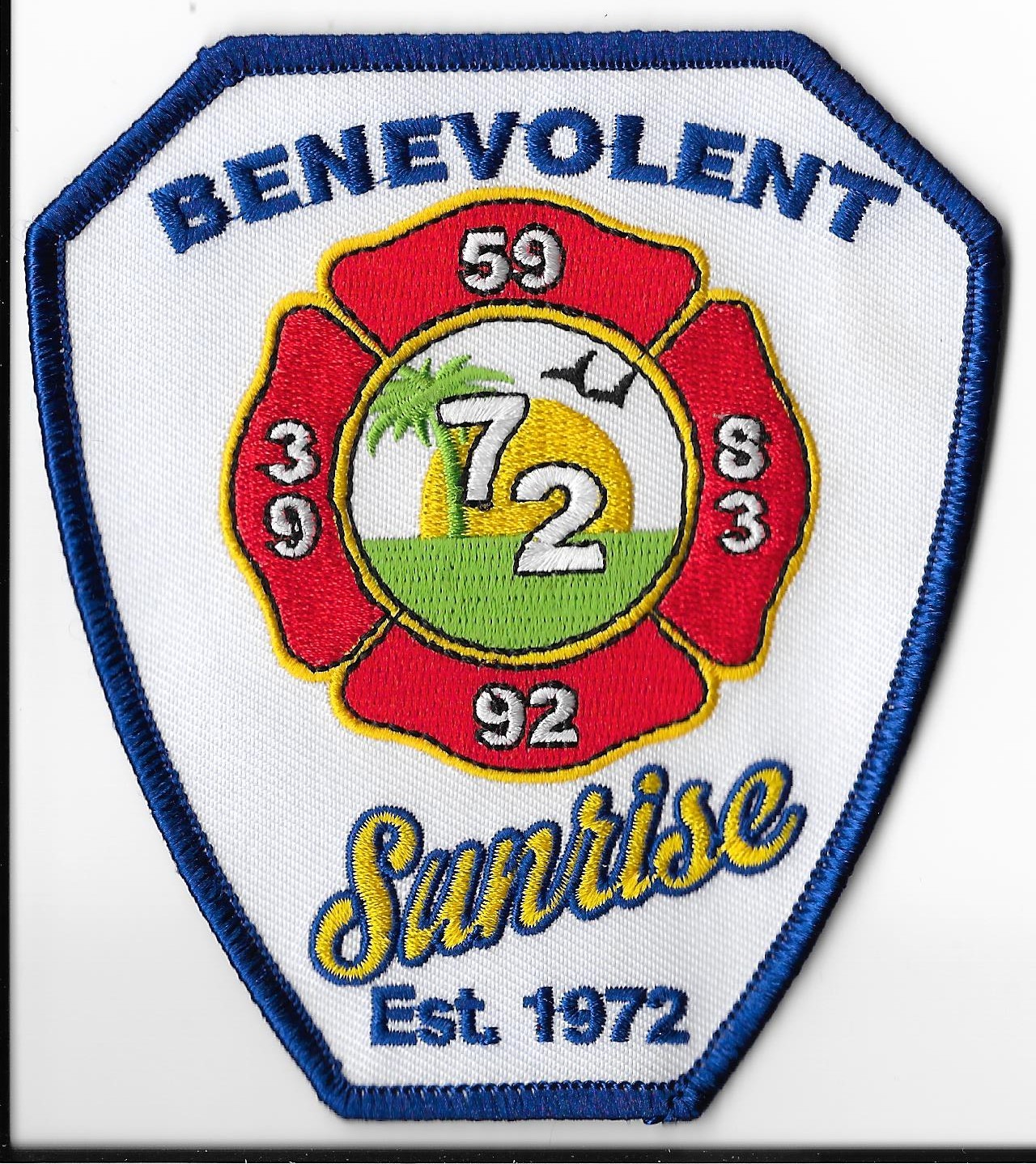 Sunrise Fire Department, Florida Benevolent Association Patch V1