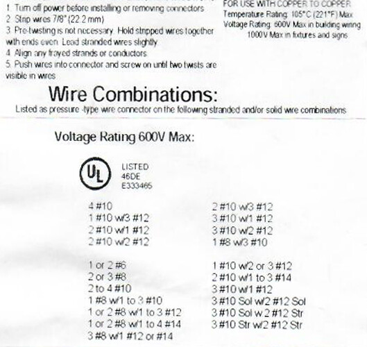 (100) Blue Double Winged Nut Wire Connector Large 14-6 AWG UL Listed USA Twist