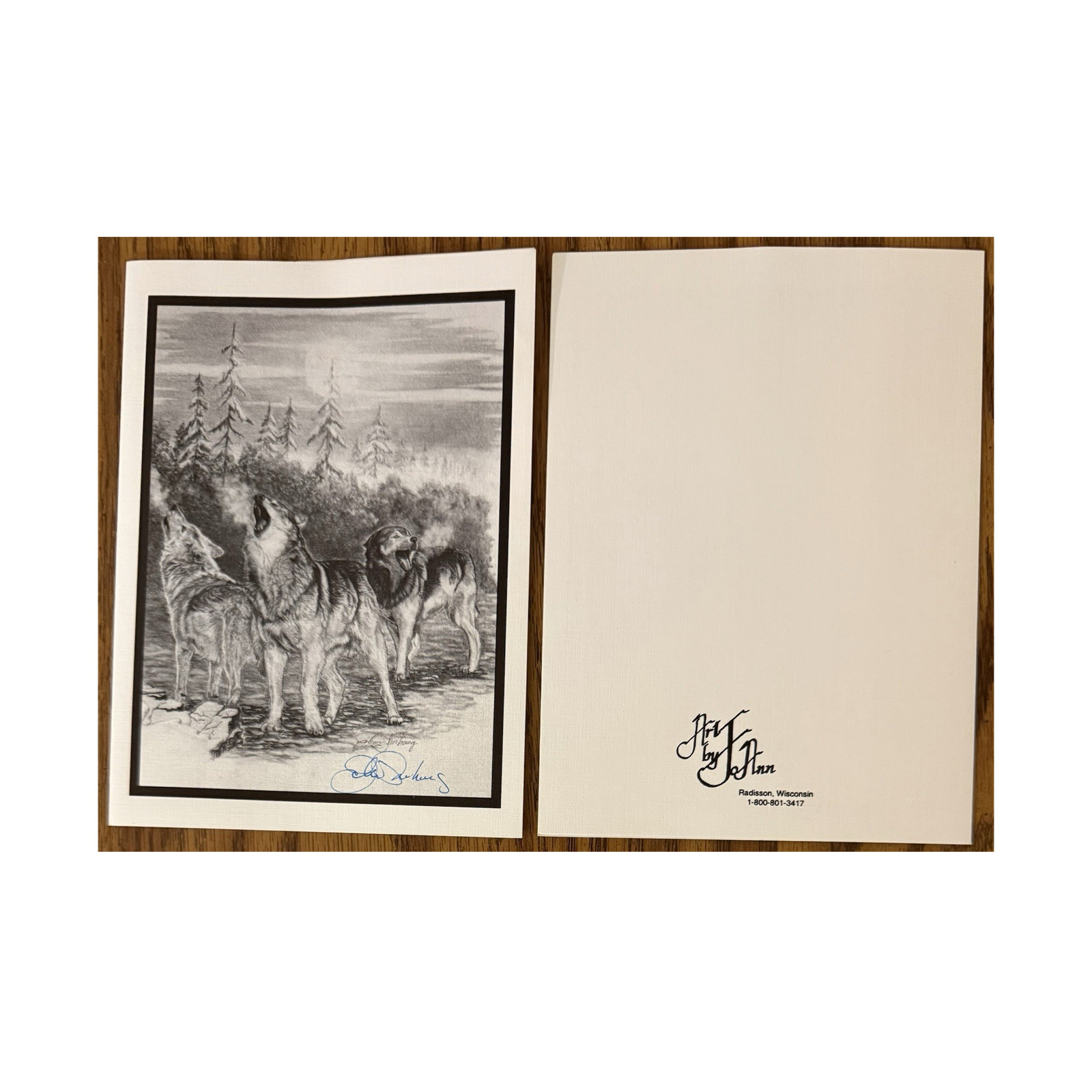 Wolves by Moonlight Thank You Cards