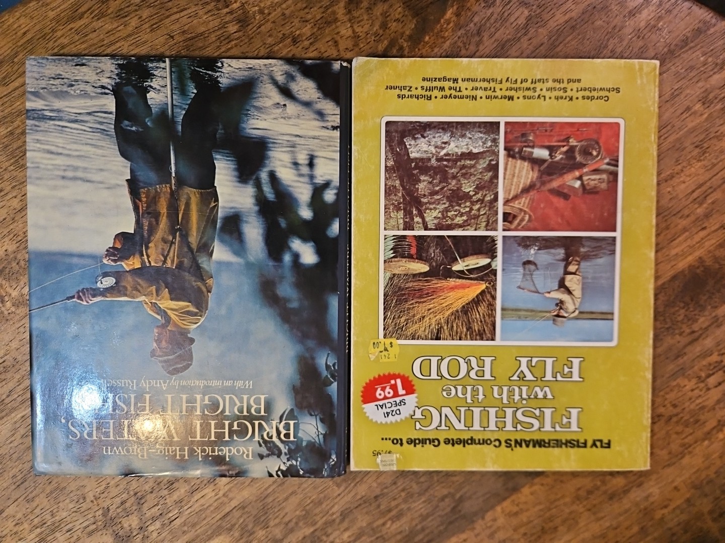 Fishing With a Fly Rod / Brighton Watrts Bright Fish   Lot Of 2 Books Vintage..
