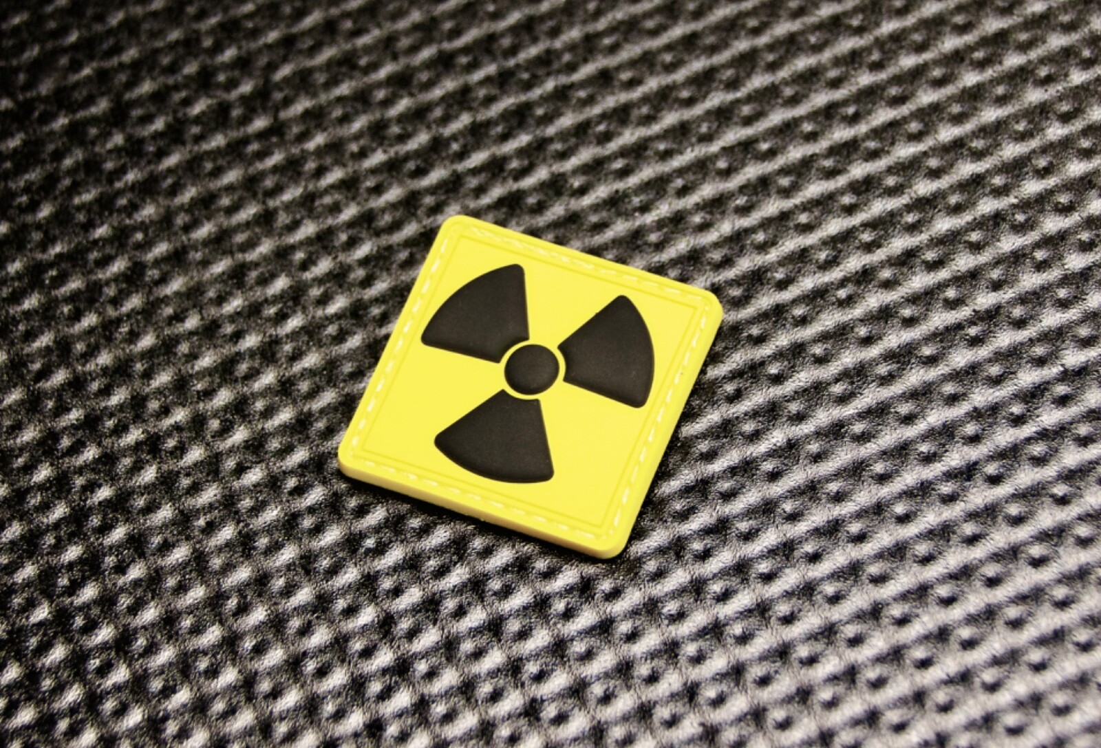 Radiation Symbol PVC Rubber Morale Patch Toxic Radioactive Fallout Vault