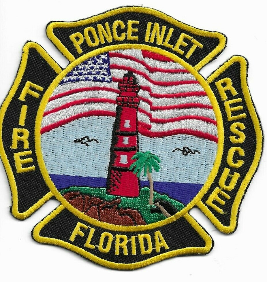 Ponce Inlet  Fire - Rescue, Florida  (4" x 4" size) fire patch
