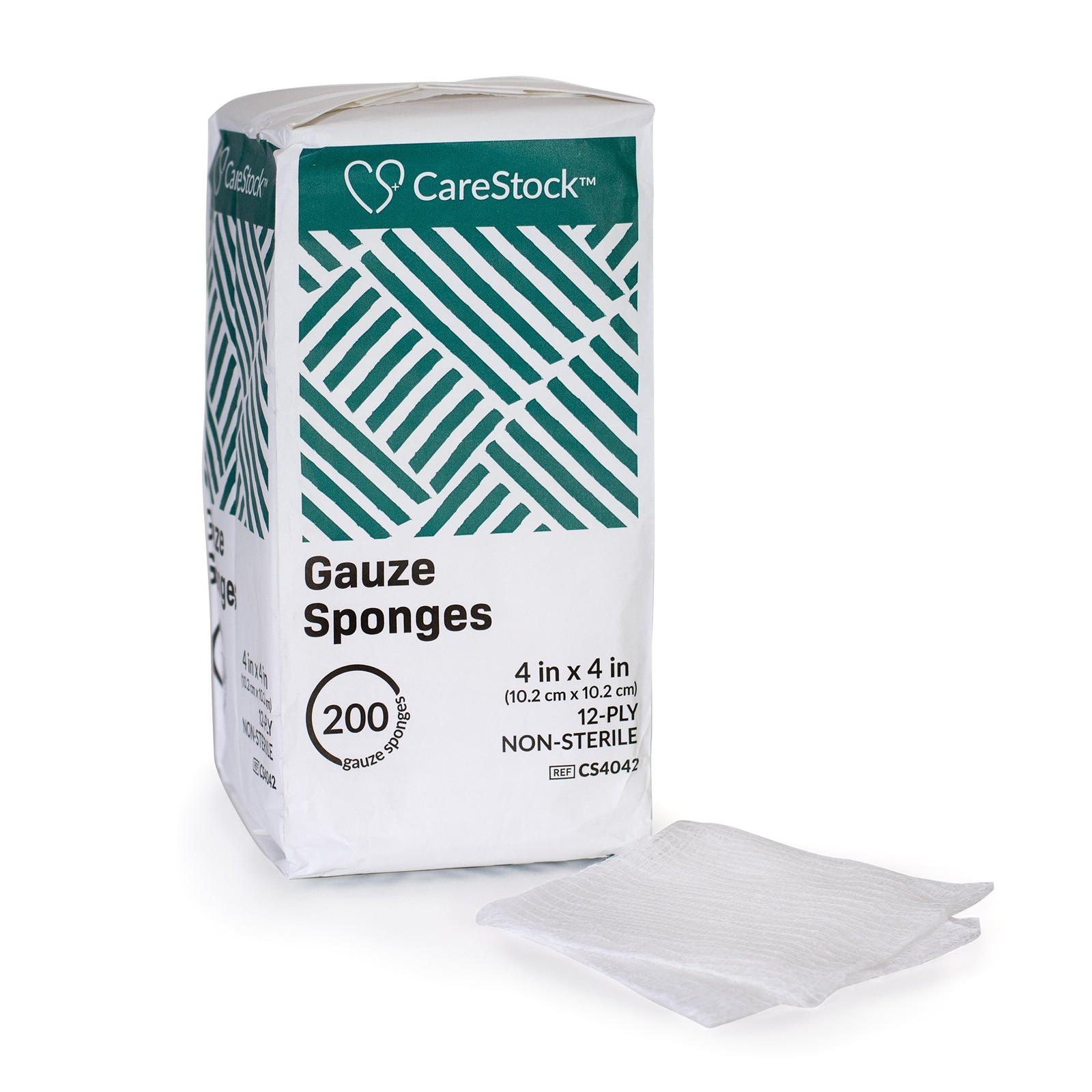 CareStock 12-Ply Gauze Sponge NonSterile 4 x 4" 10 Pack(s) 200  per Pack