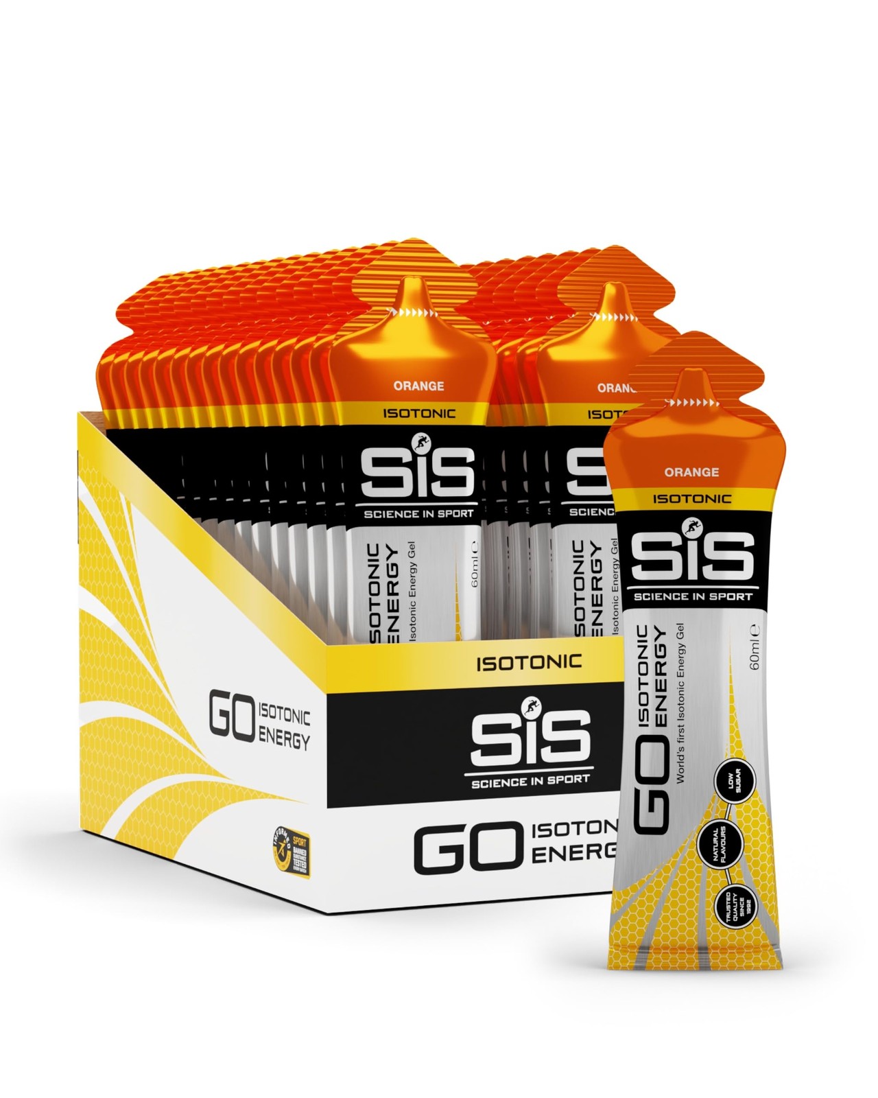 Science in Sport GO Isotonic Energy Gel - 60 Fl Oz (Pack of 1), Orange