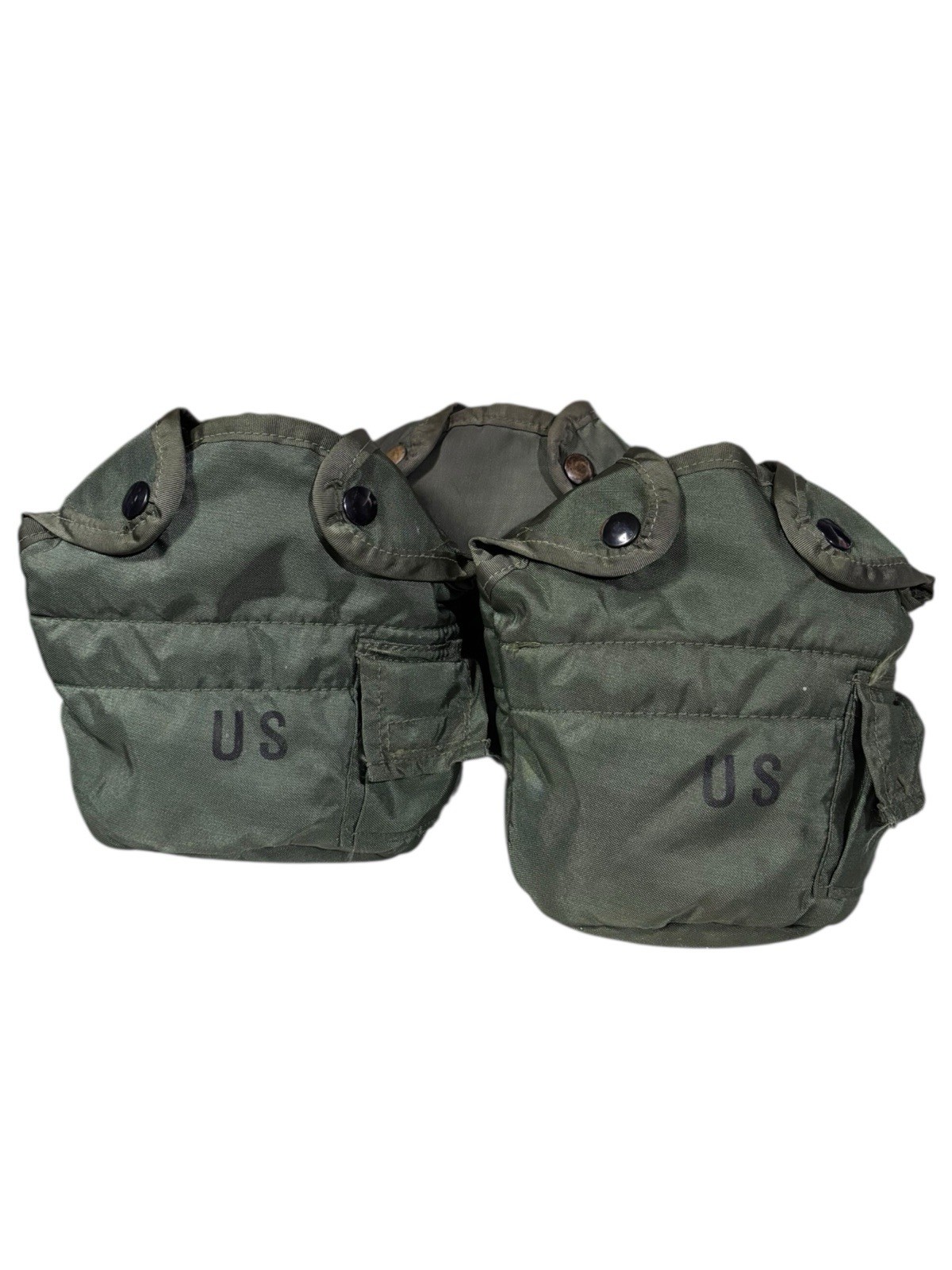 1995 US Army Water Canteen Cover w/ Alice Clips UNICOR Set Of 3
