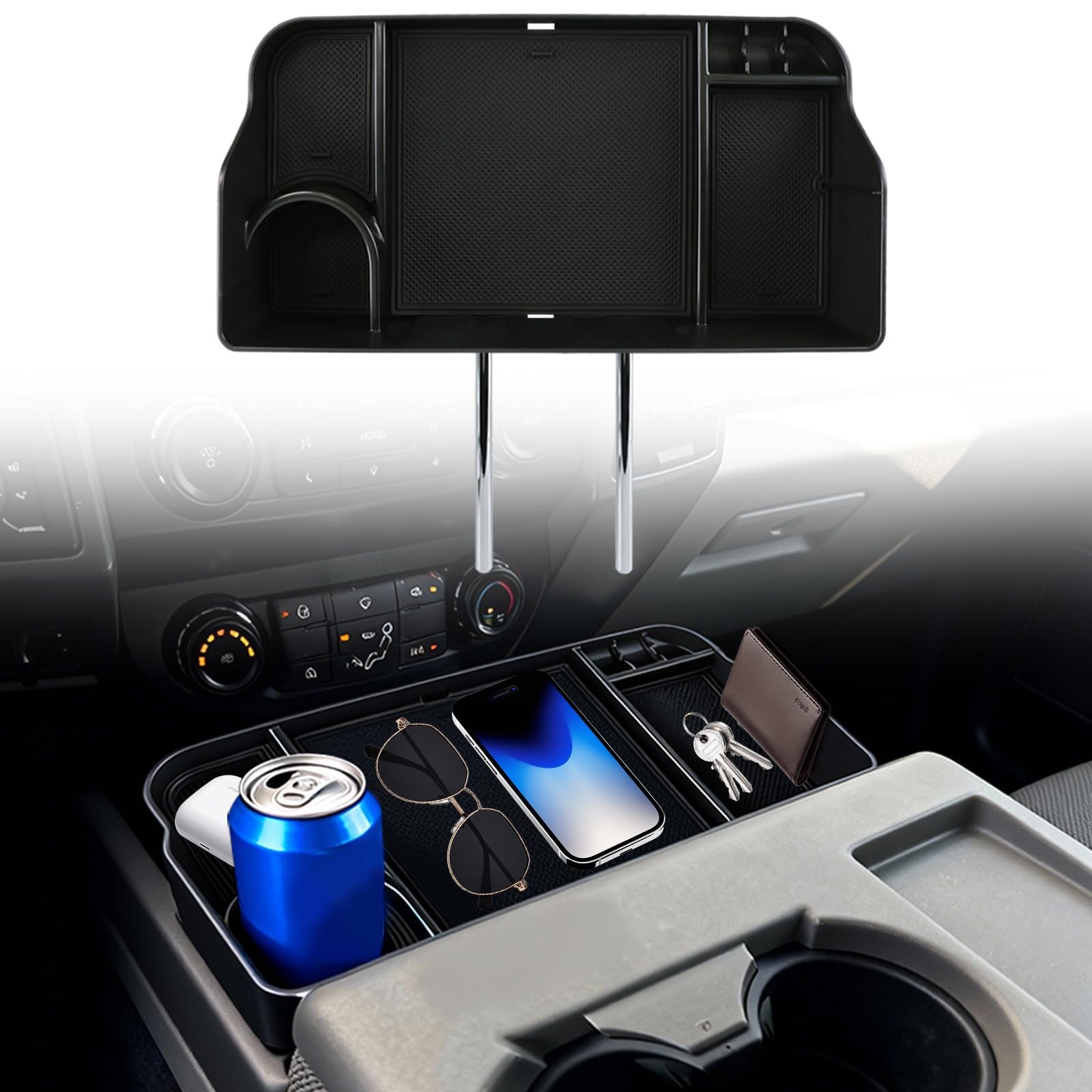 Jump Seat Front Seat Headrest Organizer for 20112026 Ford F150F650 Super Duty...