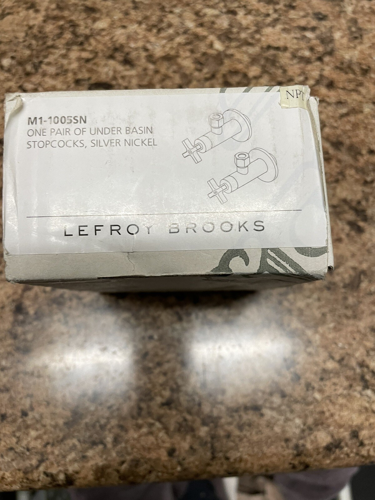 LEFROY BROOKS M1-1005SN.  silver nickel stop valves.  greatcdeal