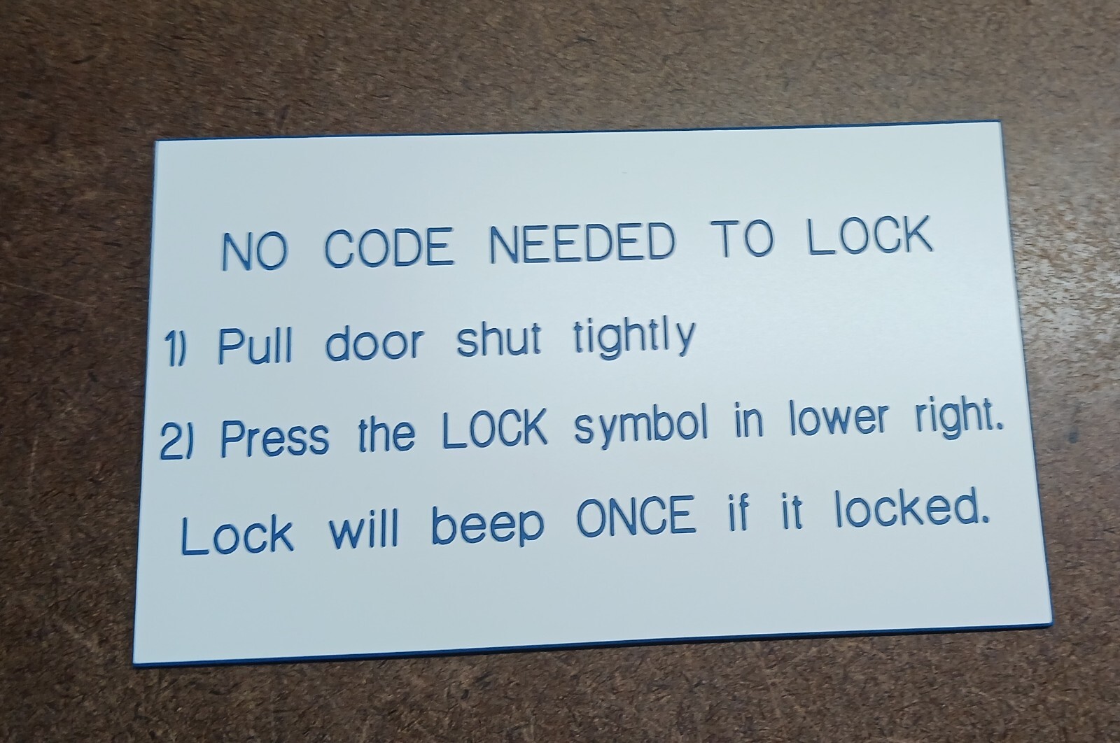 Custom Engraved Personalized Plastic Sign - new - 4"×8"