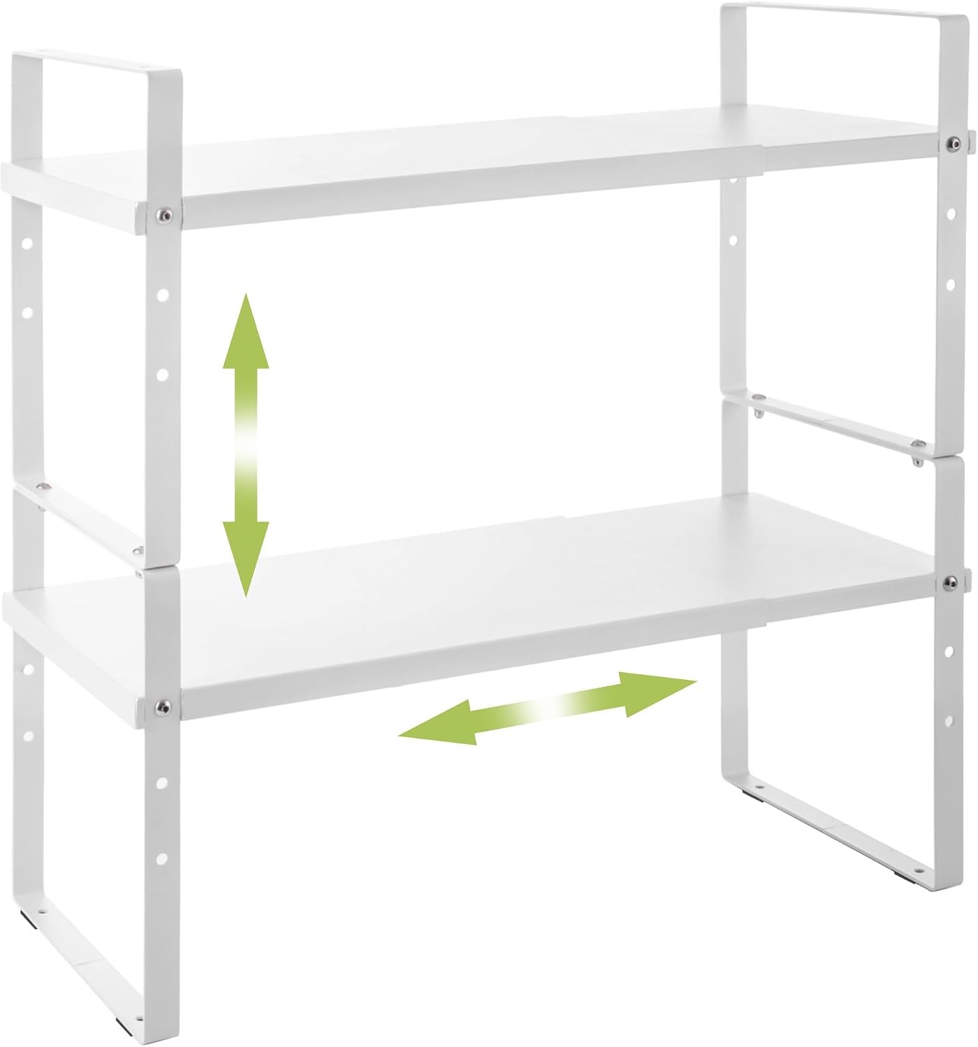 Expandable Cabinet Shelf Organizer Rack Stackable Kitchen Counter Storage