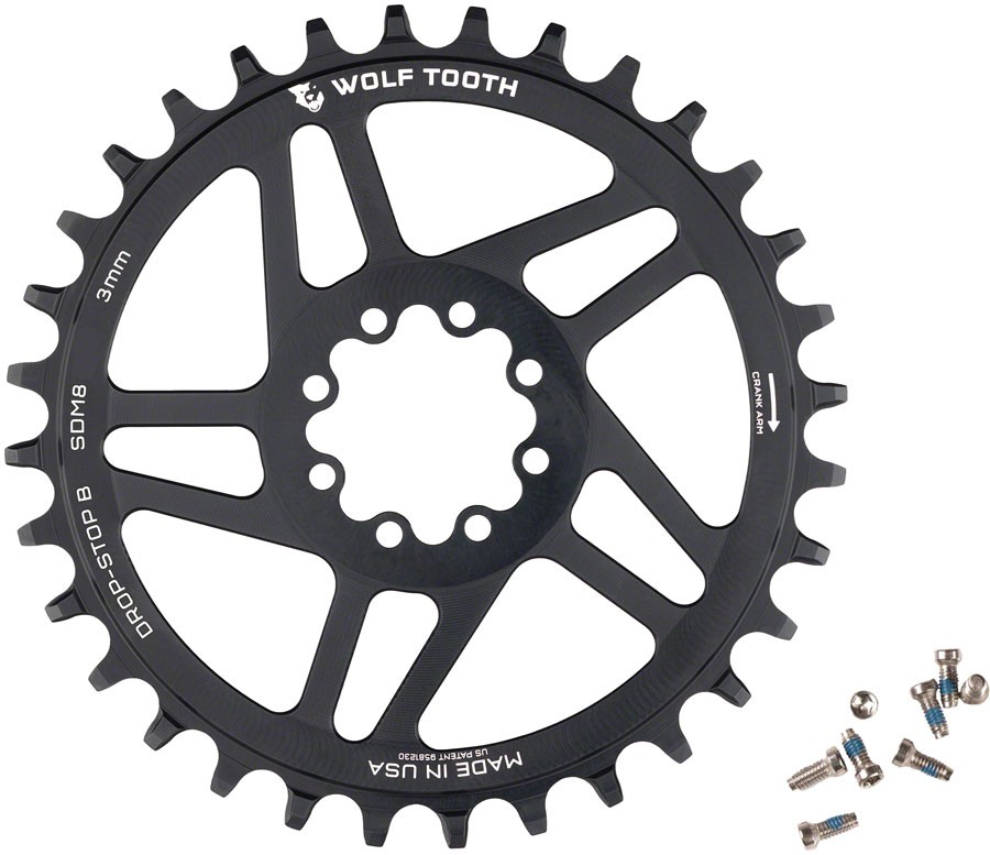 Wolf Tooth Direct Mount Chainring - 30t, SRAM Direct Mount, Drop-Stop B, For