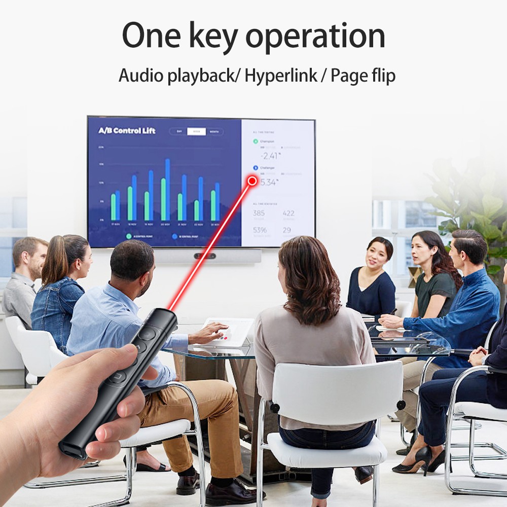 Pointer Wireless Control For PowerPoint Presentations Black 22g Excellent
