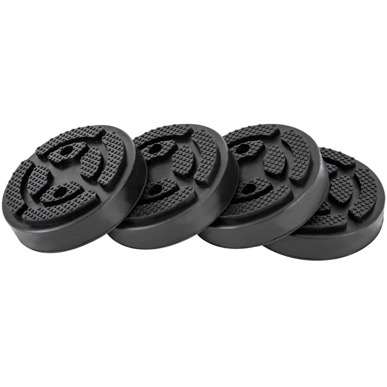 4Pcs Round Rubber Arm Pads Lift Pad Fit For Auto Lift Car Truck Hoist Heavy Duty