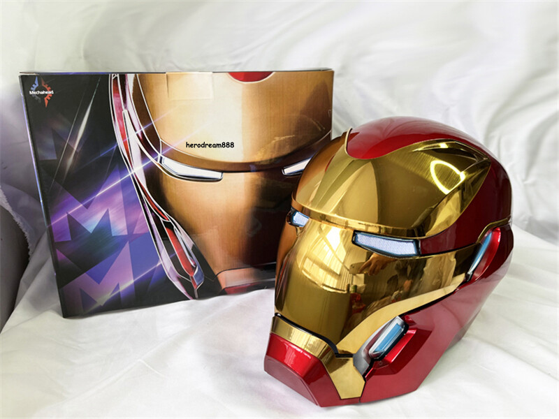 Iron Man MK50 Helmet Gift Wearable Voice ABS Gold Mask 1:1 Cosplay Prop US Stock