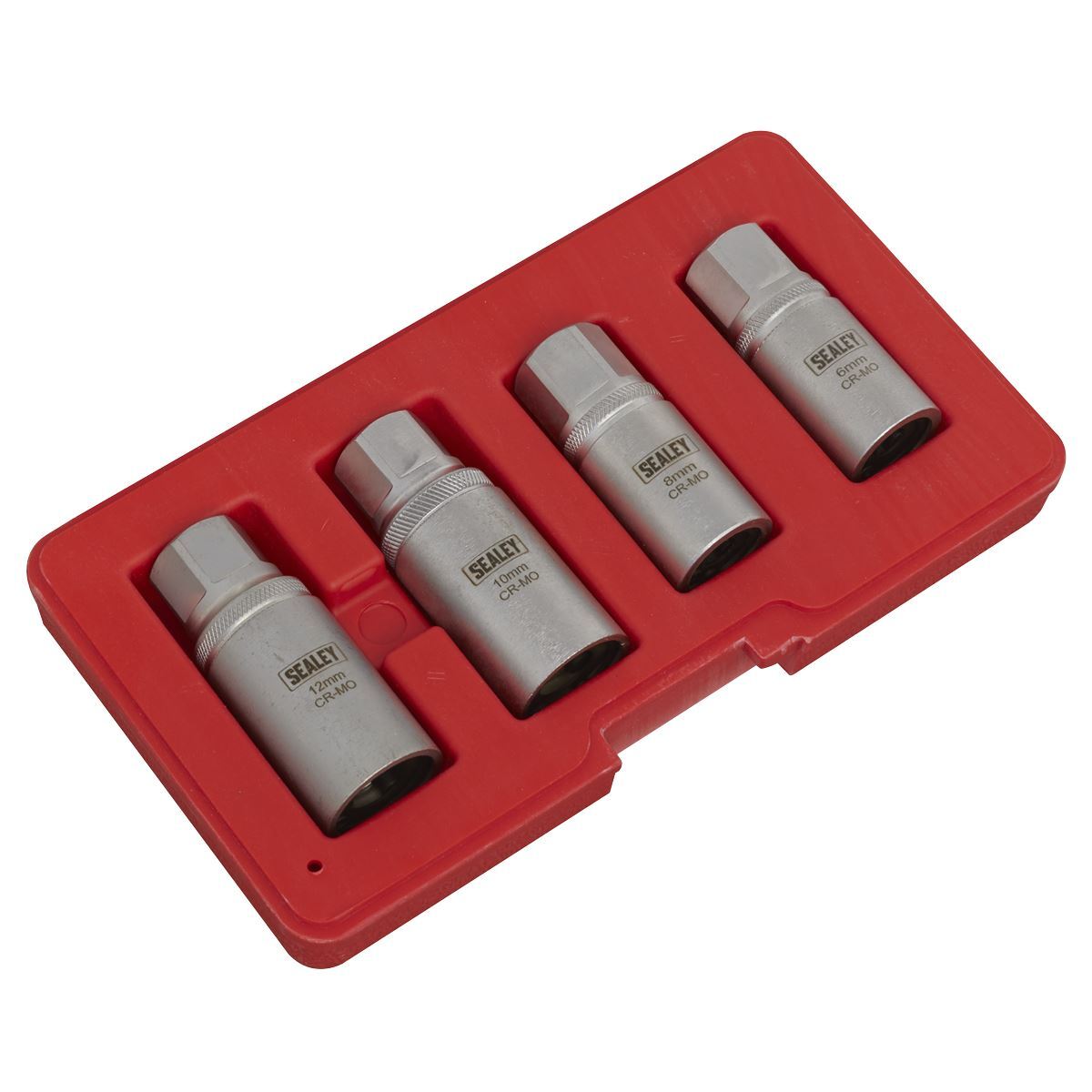 Sealey AK723 Stud Extractor Set 4pc 1/2"Sq Drive Metric