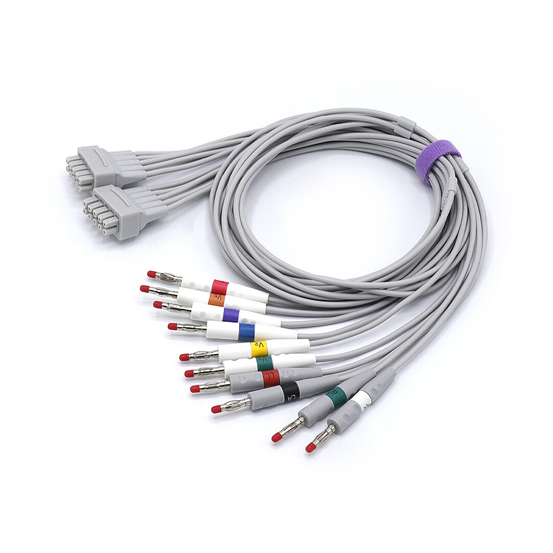 GE Marquette Compatible EKG Leadwire 38401816 10 Leads Banana -Same Day Shipping