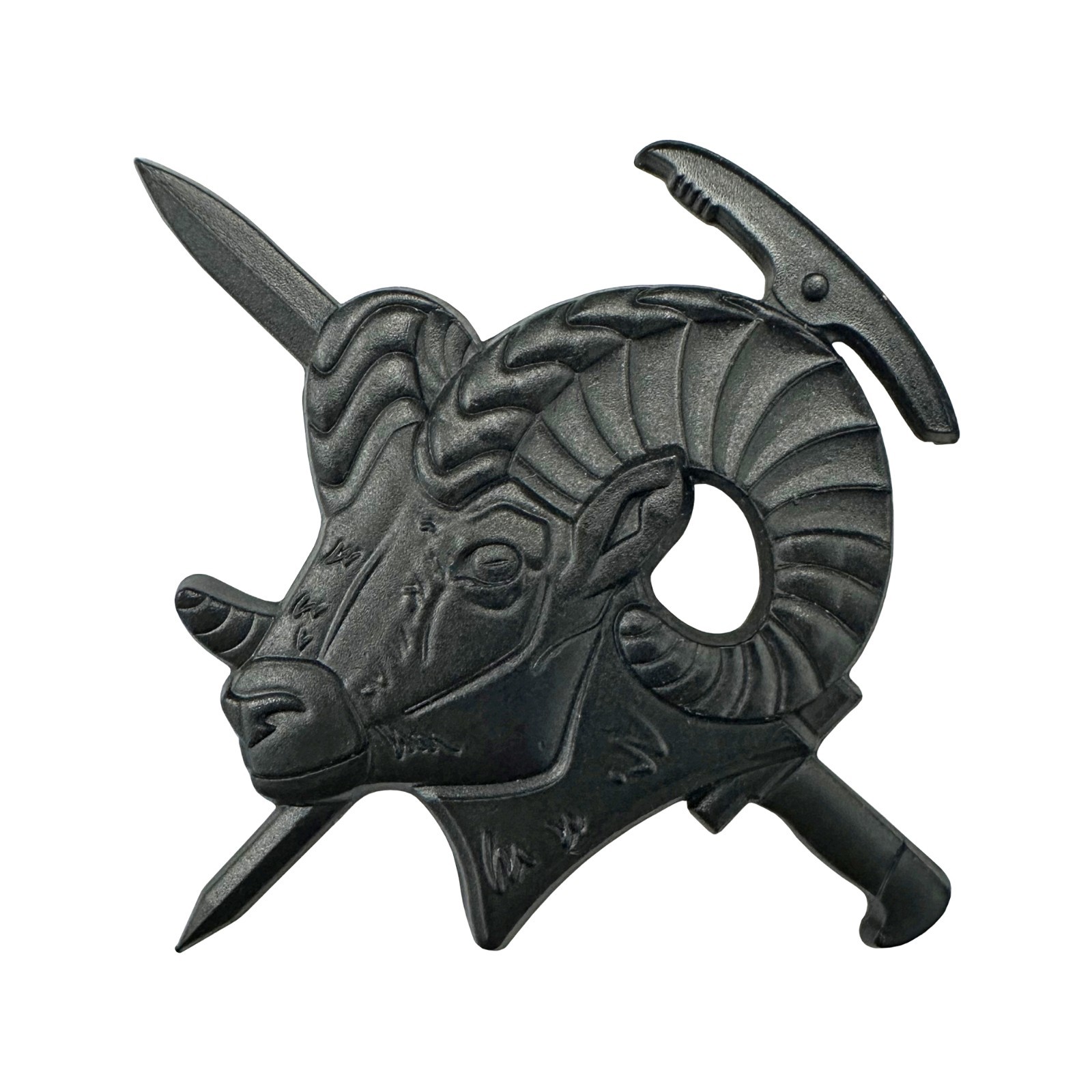 US Army Mountaineering Black Metal Badge