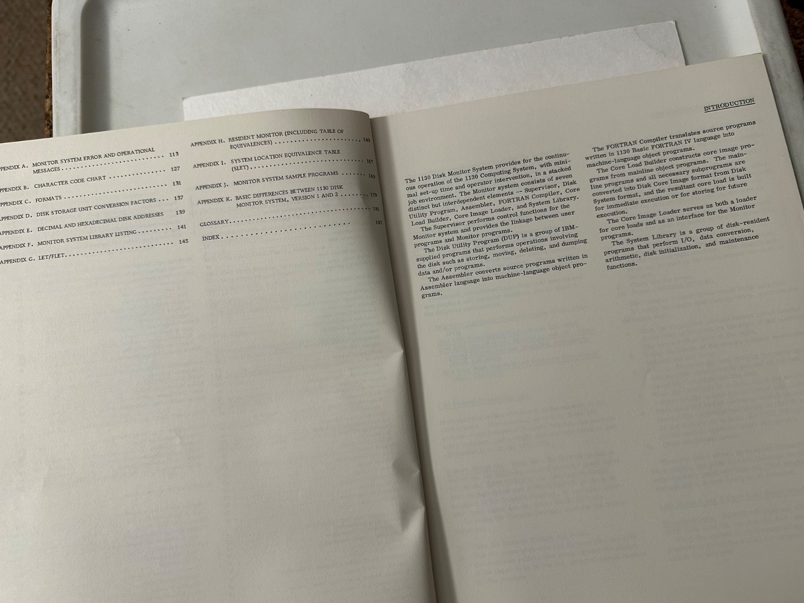 IBM SYSTEMS REFERENCE LIBRARY Original 1130 Disk Mon System USER’S GUIDE- 1968!