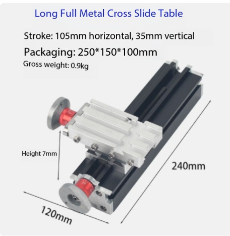 Extra Long Cross Table Stroke 200mm Slide Table Slider Combination Accessories