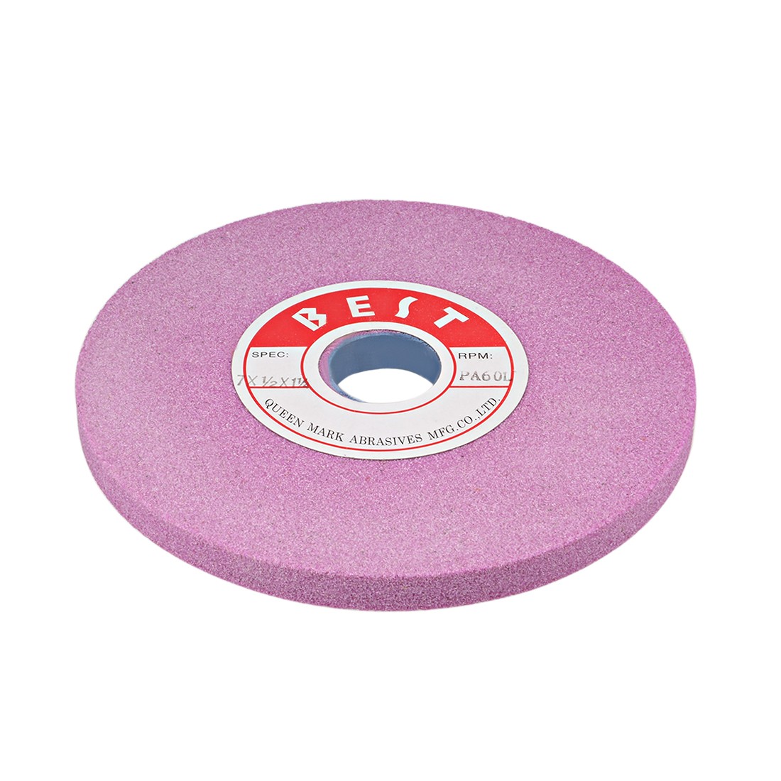 7-Inch Bench Grinding Wheels Pink Aluminum Oxide PA 60 Grit for Surface Grinding