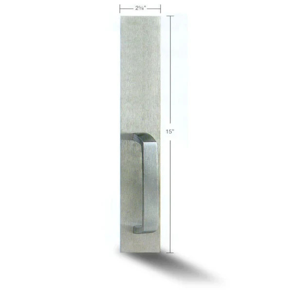 Cal Royal 9800 DTP Door Pull Handle US3 Polished Brass Commercial NEW