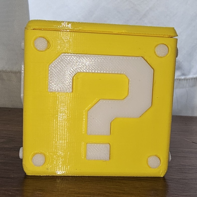 Nintendo Switch Game Card Holder Super Mario Question Block Yellow/White