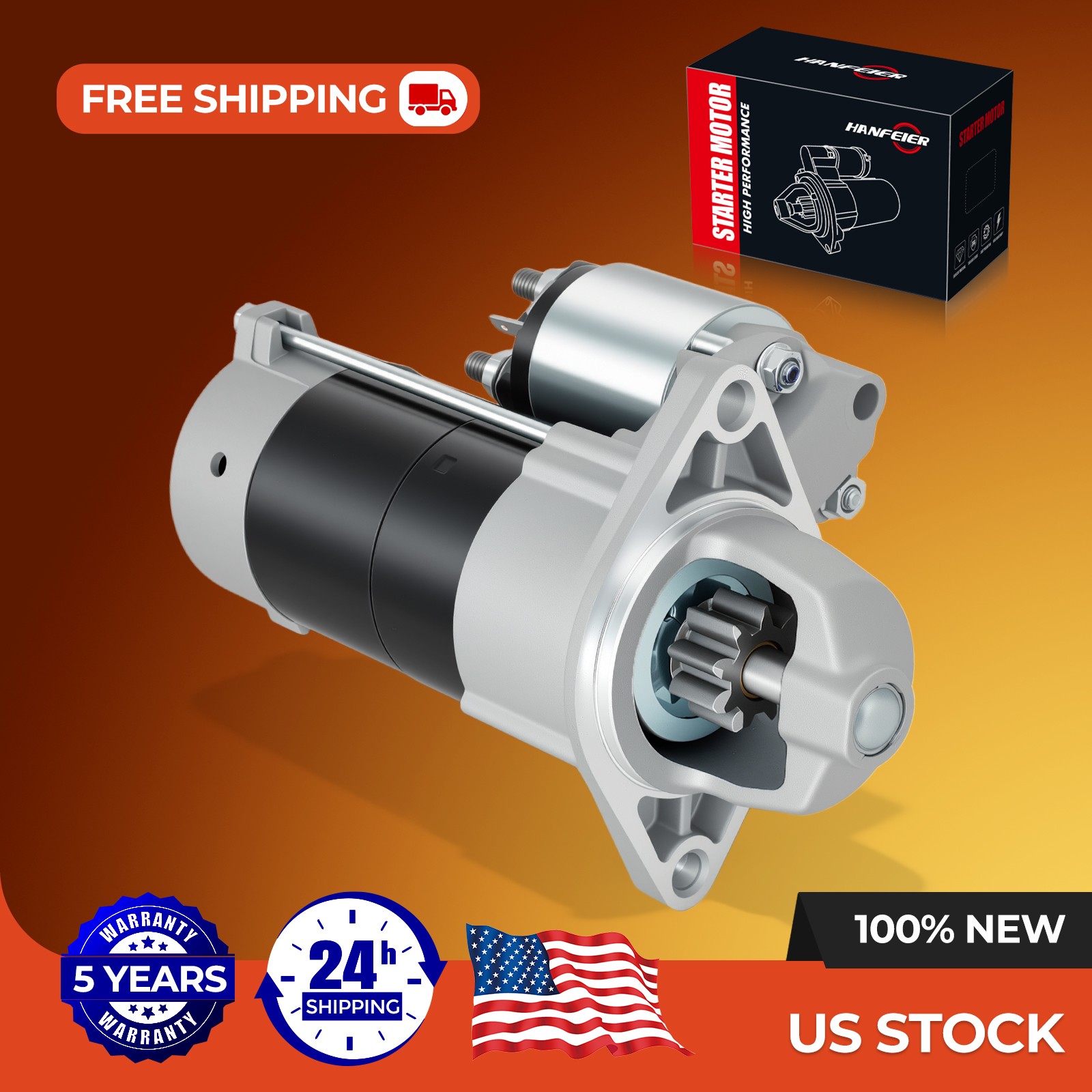 Starter Motor For Kubota ZD326 ZD28 F2260 ZD323 TG1860 ZD18 18413 1G069-63011