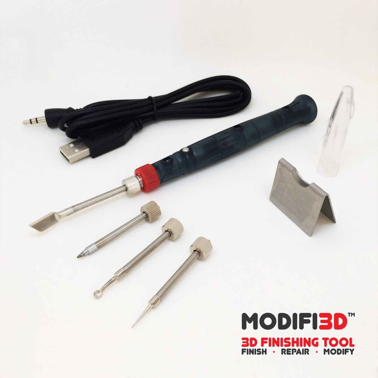 MODIFI3D Original : 3D Print Finishing Tool - including 4 tips, USB powered.