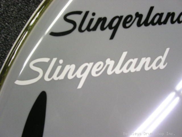 50s/60s Slingerland White Vintage Logo Sticker/Decal (Hi Quality 3M Vinyl!)