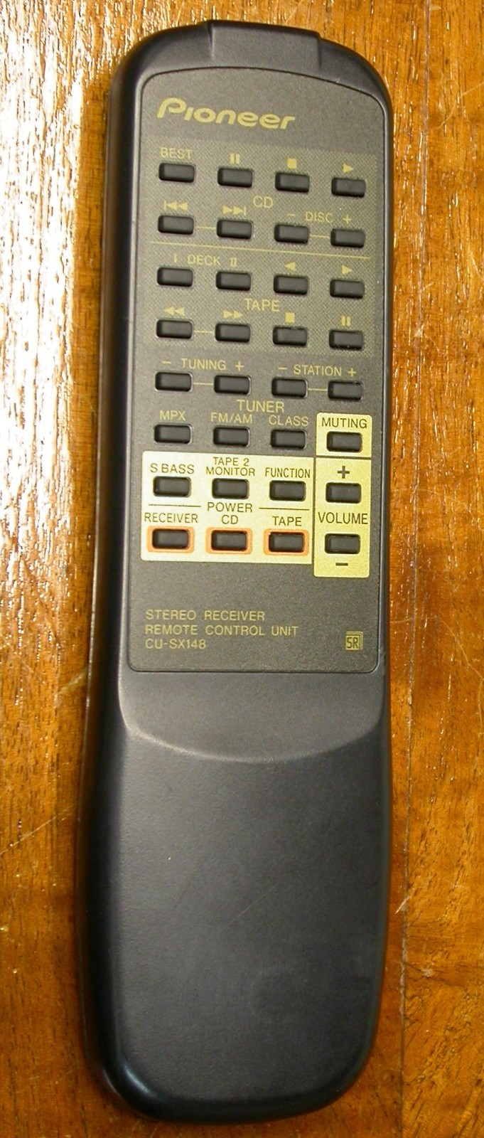 Original Pioneer CU-SX148 Stereo Receiver Remote Control