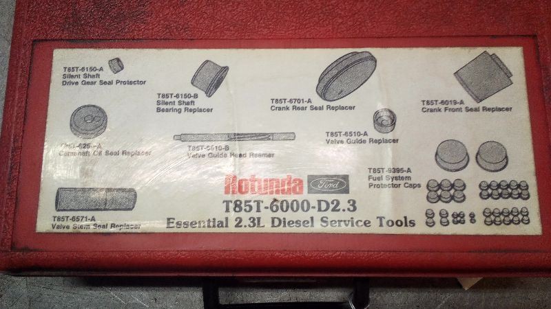 Rotunda OTC T85T 6000 D2.3 2.3L Diesel Essential Service Tools Kit 7445300