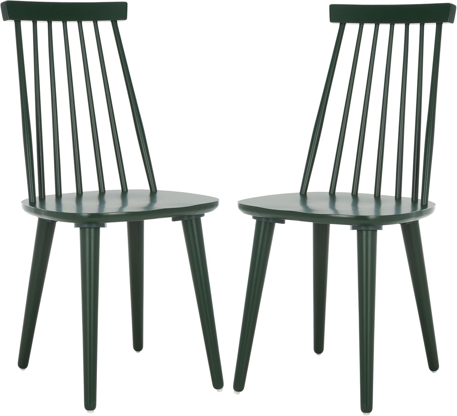 American Homes Collection Burris Country Farmhouse Natural & White Spindle Side